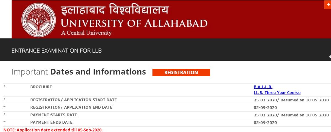 Allahabad University Notice
