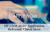 Himachal Pradesh (HP) GNM 2020: Appl