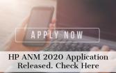 Himachal Pradesh (HP) ANM 2020: Appl