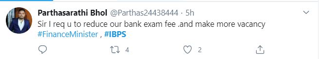 IBPS Clerk Vacancy Tweet By Students