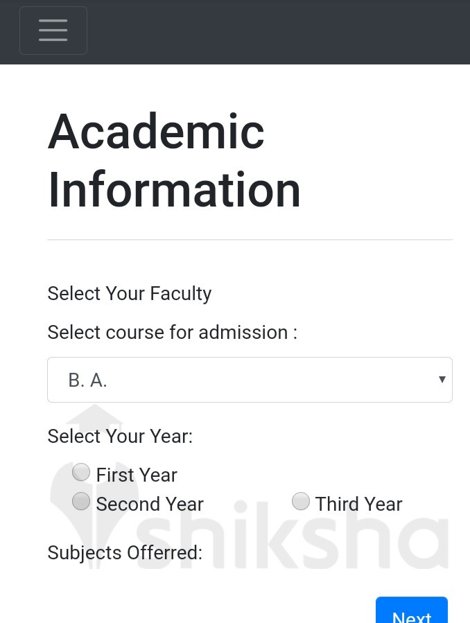 Yashwantrao Mohite College of Arts Science and Commerce Application Process Step 4