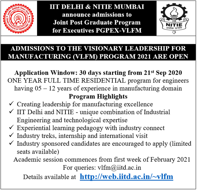 IIT Delhi's official notice 