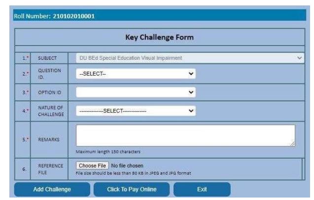 DUET 2020 PG Answer Key