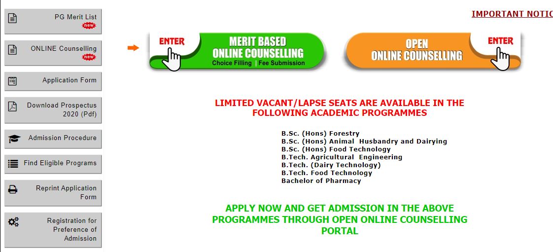 SHIATS Admission 2020