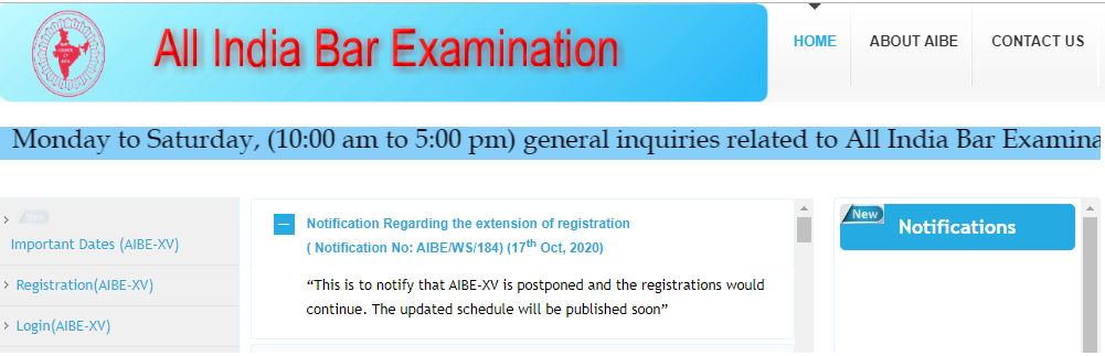 AIBE XV postponed, registrations to continue