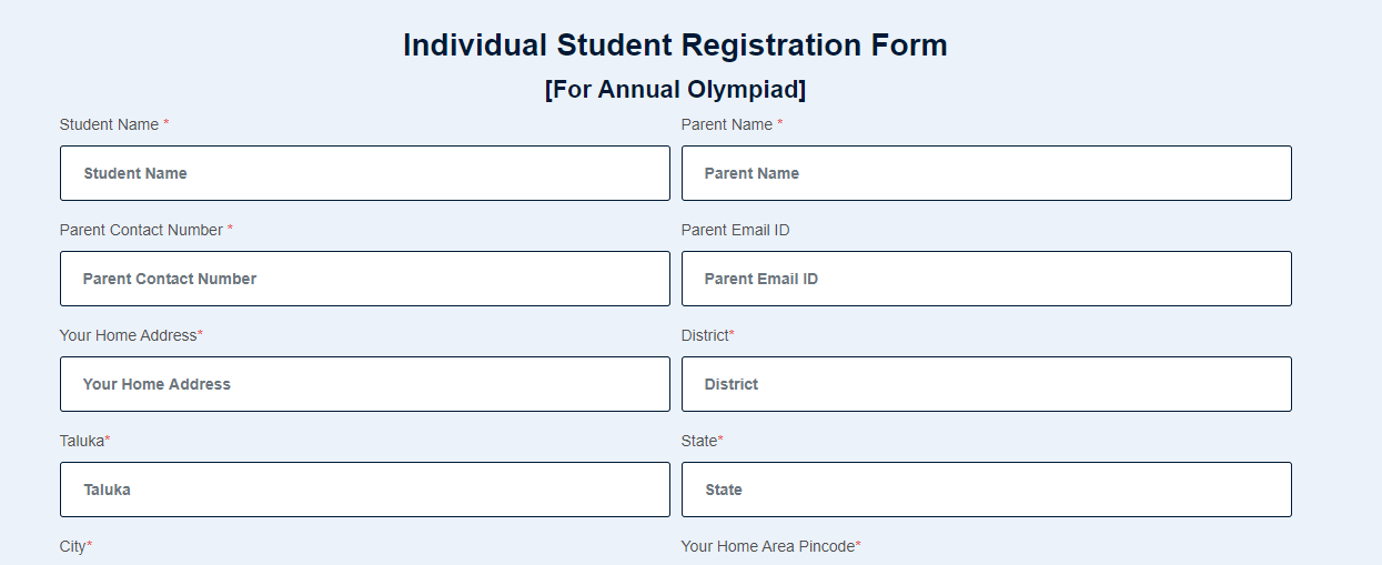 ITO 2020 application form