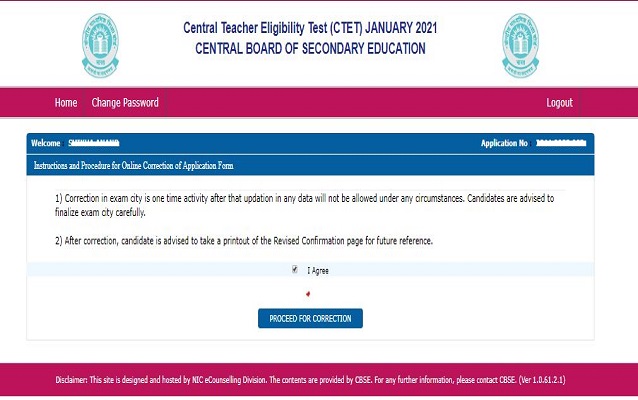CTET application correction 2020 facility started