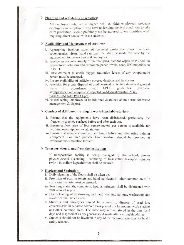 guidelines and SOPs released by the Government of Goa