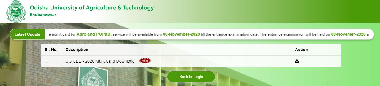 OUAT Entrance Exam UG Results Declared! Check Details Here