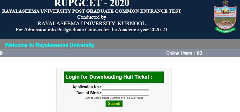 RUPGCET 2020 Admit Card Released