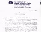 ICSI begins opt-out facility for Dec