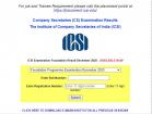 ICSI CS 2020 result announced for Fo