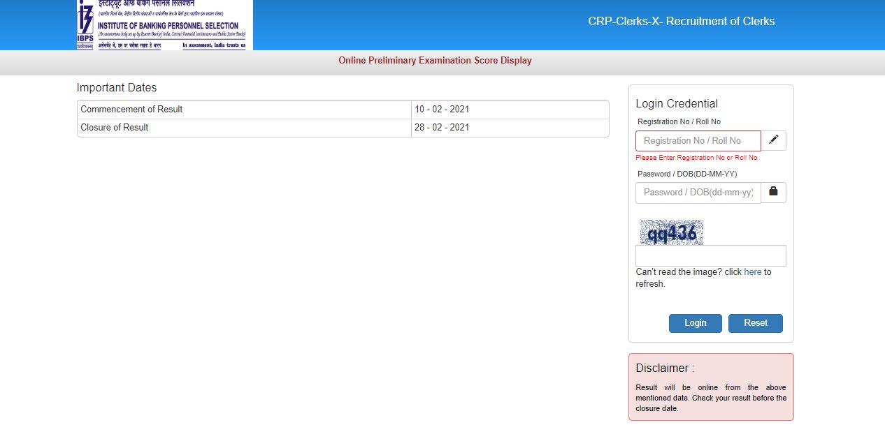 IBPS_Clerk_Result