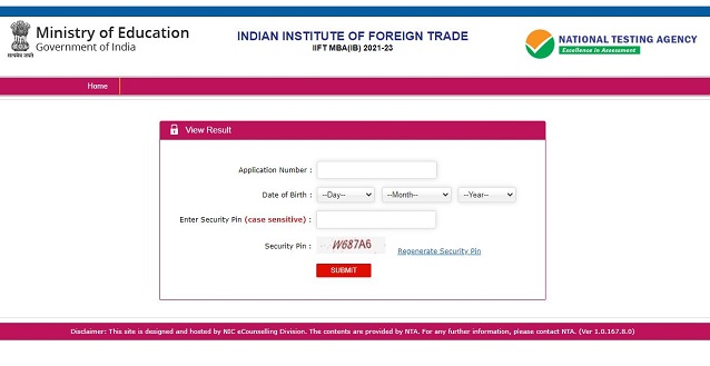 IIFT 2021 result announced