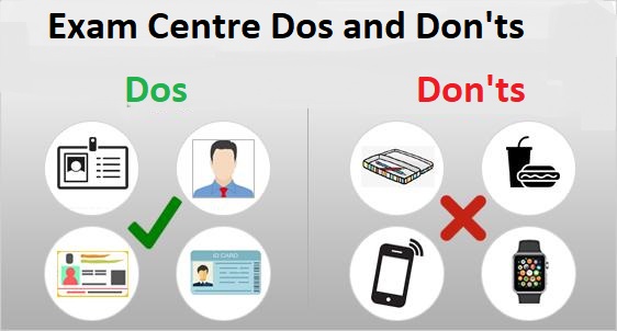 CAT exam centre dos and don'ts