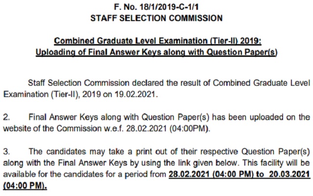 SSC_CGL_Answer_Key_Tier_II_2019_Download