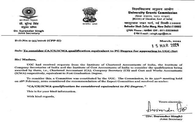 CA_CS_ICWA_Qualification_UGC_NET