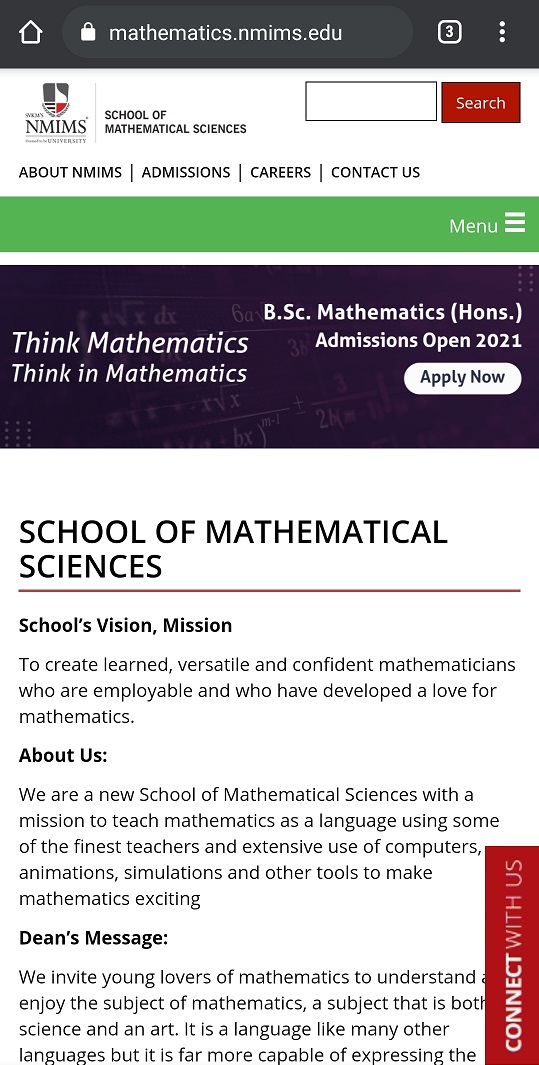NMIMS SoMS Application Process 2021: Step 1