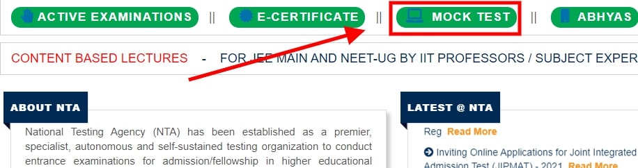 DU JAT Mock Test by NTA