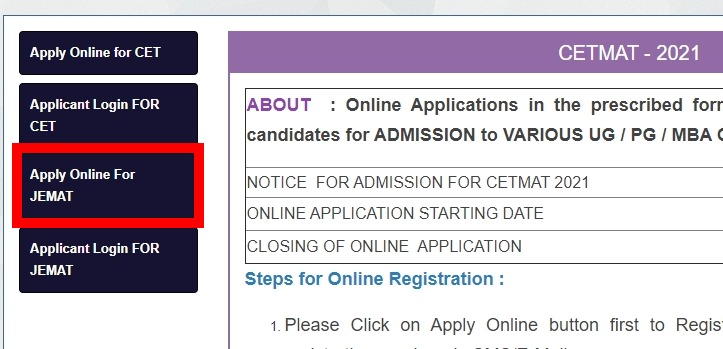 JEMAT Registration 2025