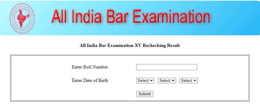AIBE result 2020-21 re-checking facility started
