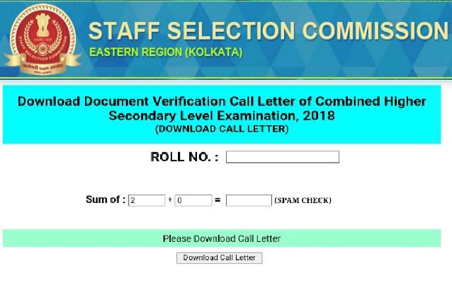 SSC_CHSL_Call_Letter_Download