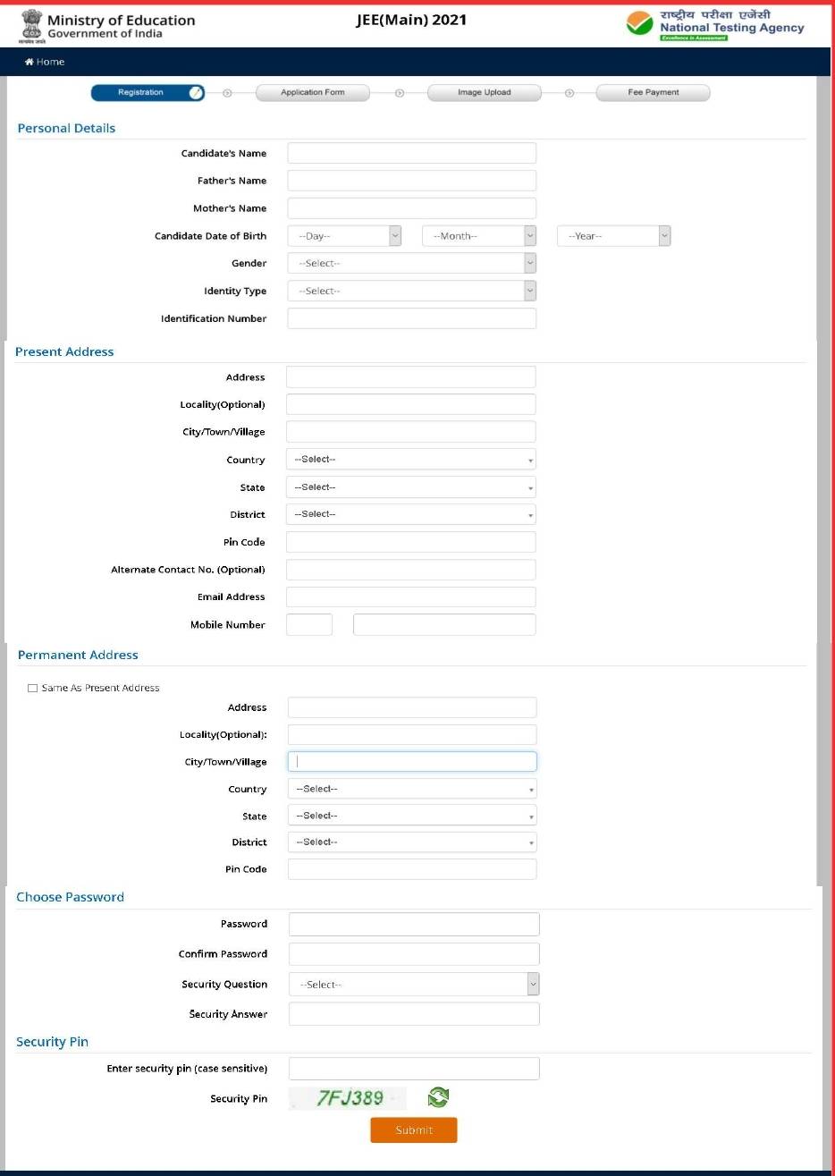 JEE Main Application Form 2021 (Closed) Check Last Date, Fees and