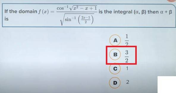 JEE Main 22 July 2021 Shift-2 Mathematics Q3