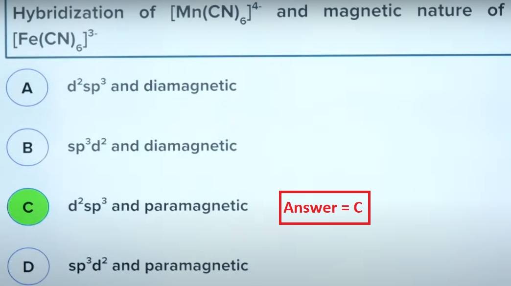 JEE Main 25-Jul-21 Chemistry Q8