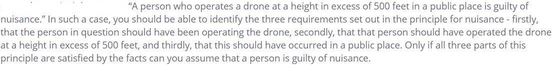 legal reasoning question - identifying principle
