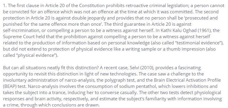 legal reasoning - reading passage