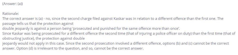 legal reasoning question - solution