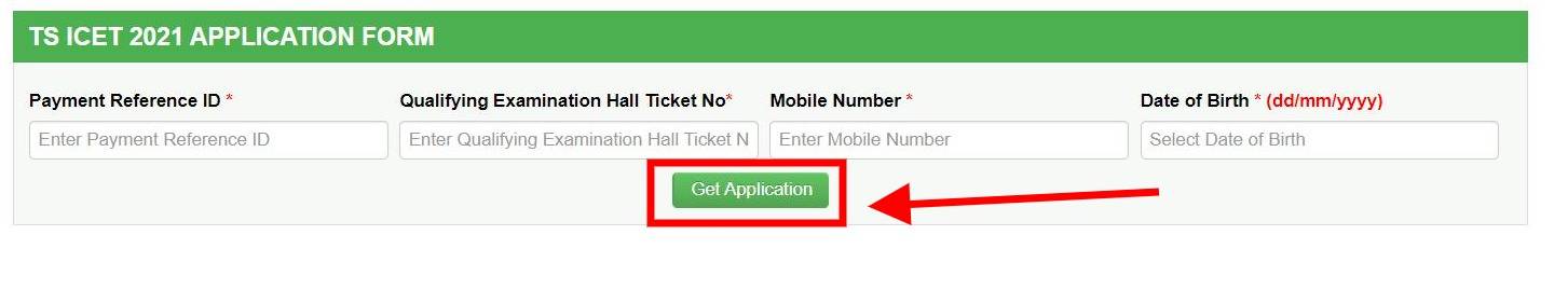 TS ICET Login URL for Application Form