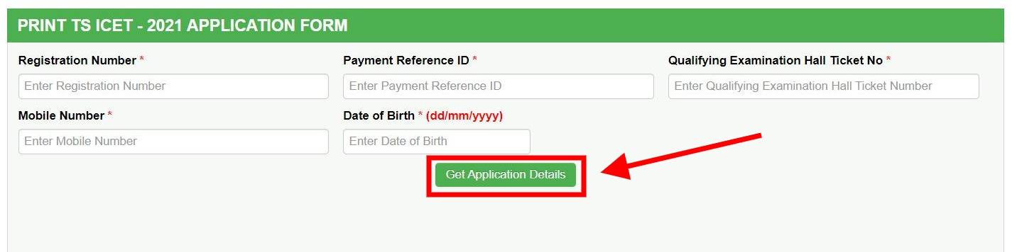 TS ICET Login 2025 for Form Correction 