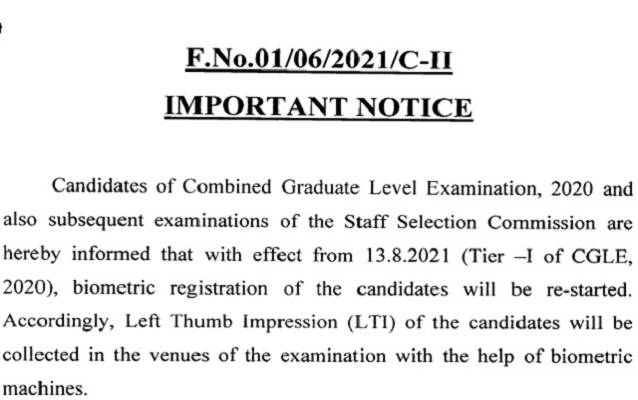 SSC_CGL_2020_21_Biometric_registration_detail