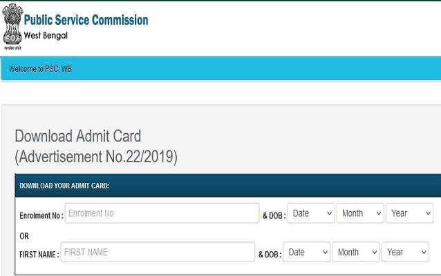 WBPSC_WBCS_main_2020_admit_card