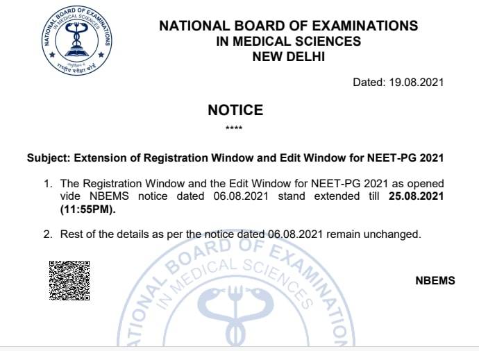Neet Pg 2021 Application Form Edit Window Closed Check Last Date How To Apply