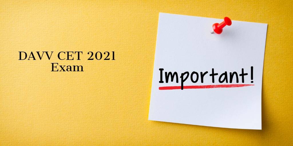 DAVV CET 2021 Exam