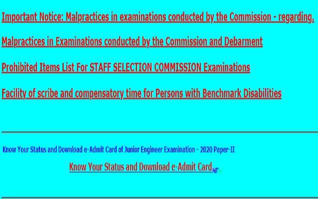 SSC_JE_2021_Admit_card_out_for_paperII
