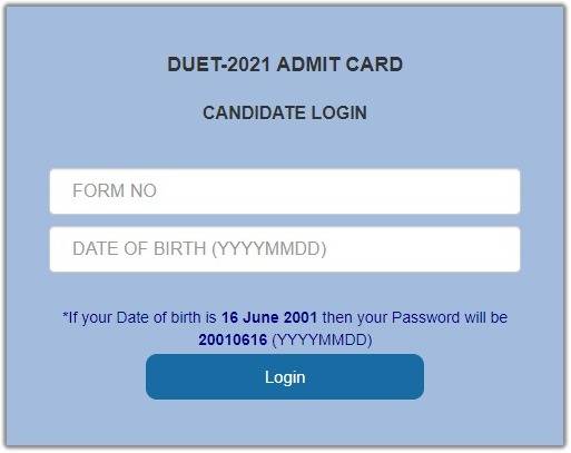 DU JAT 2021 Admit Card Download Link
