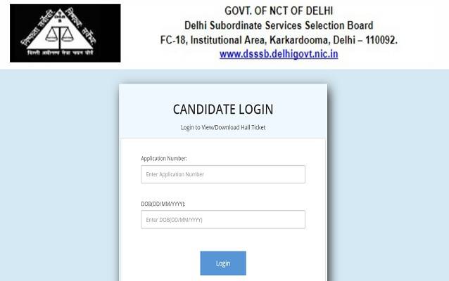 DSSSB_Admit_Card_2021