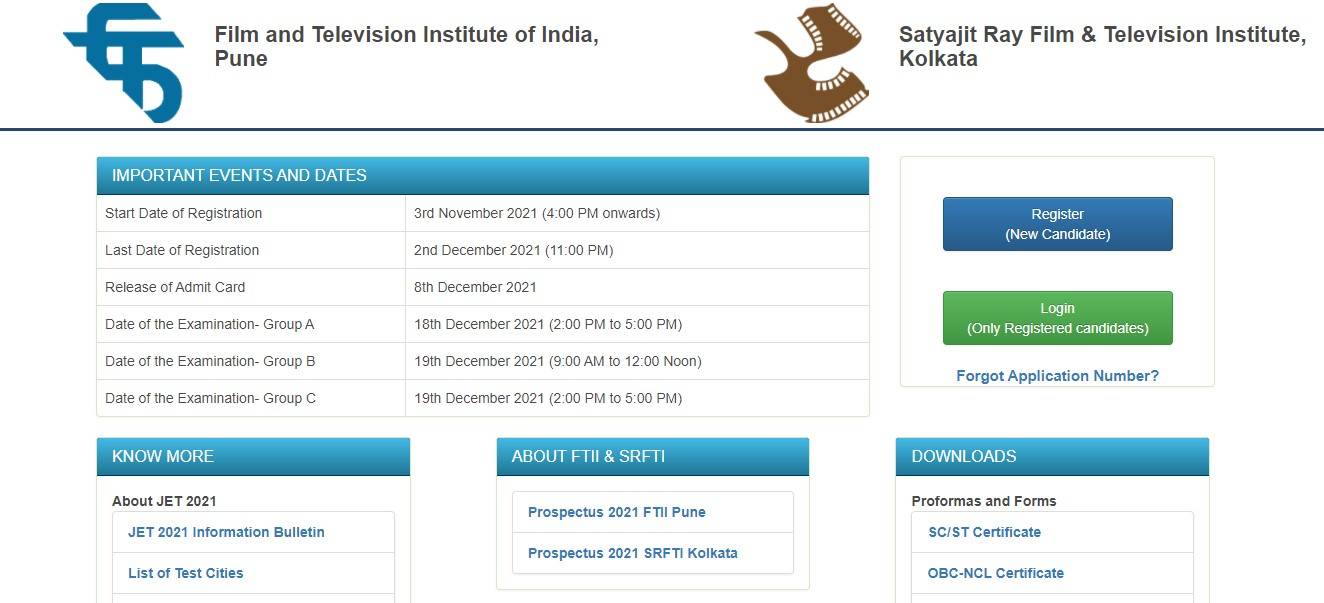 FTII JET 2022 Application Form (Soon), Dates, Admit Card, Exam Pattern