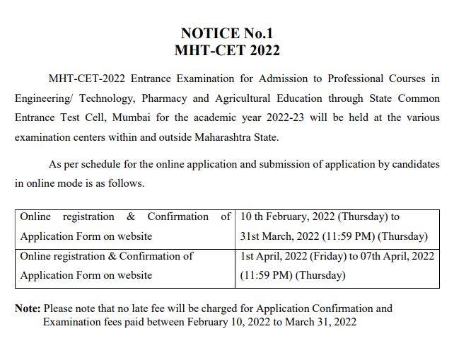 MHT-CET-2022-registration-notice