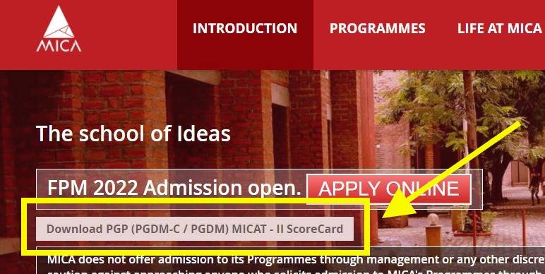 Download MICAT II Scorecard