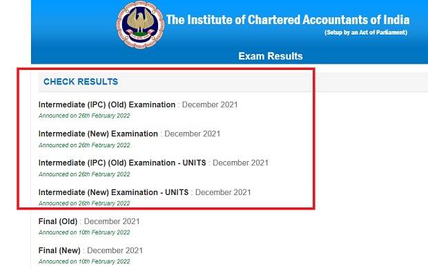 ICAI result out