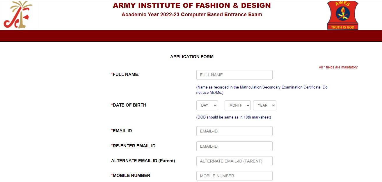 AIFD Application Form 