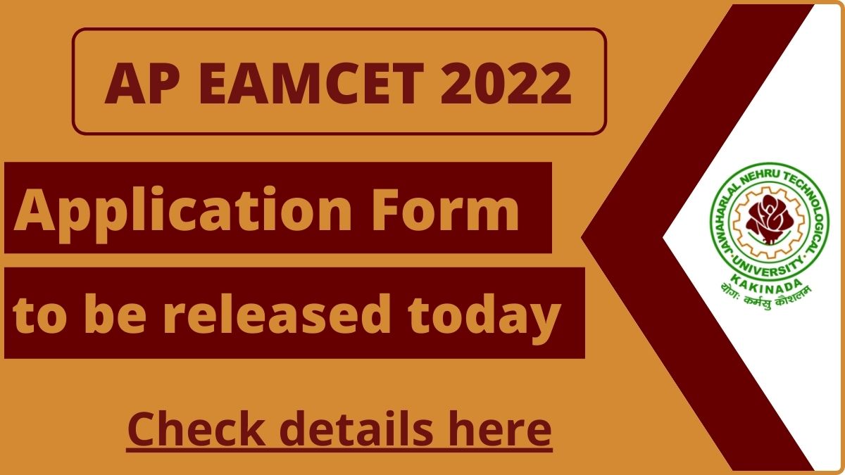 AP EAMCET 2022 application form to be released today
