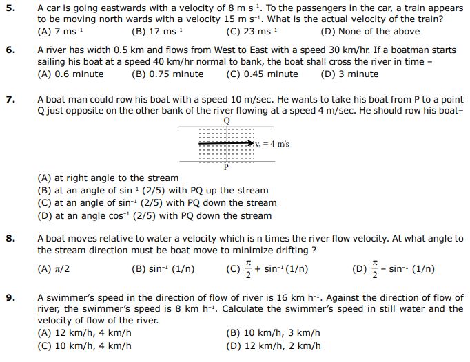 JEE-Kinematics-Question-5-9