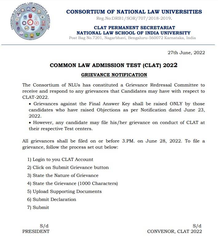 CLAT 2022 Answer Key (OUT) Download Revised & Final Answer Key for UG