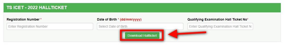 TS ICET 2025 Login Portal for Hall Ticket Download